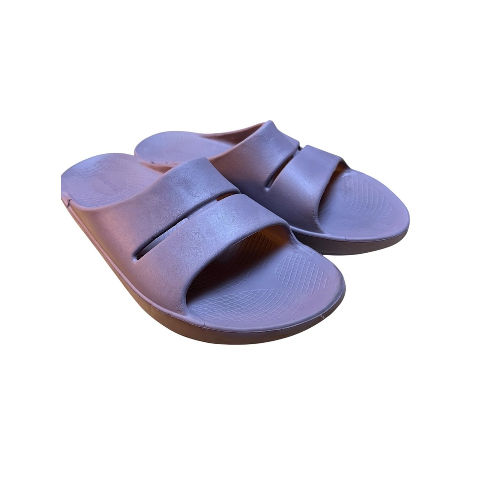 OOFOS‎ OOahh Recovery Slides Mens M12 Purple purSport Sandal Slip On OOfoam